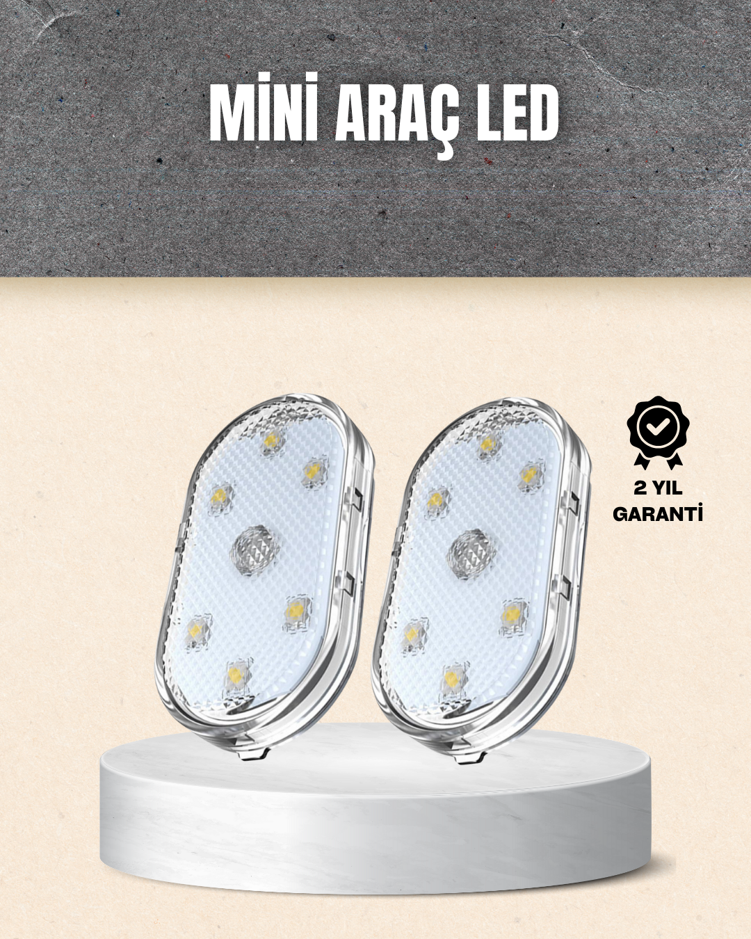 Taşınabilir Manyetik Mini LED Lamba 7 Renk Seçenekli - Lisinya