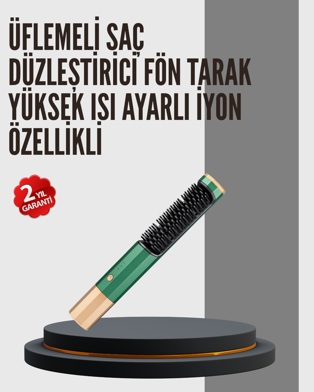 360° Döner Kablolu Kompakt Saç Şekillendirme Seti - Lisinya