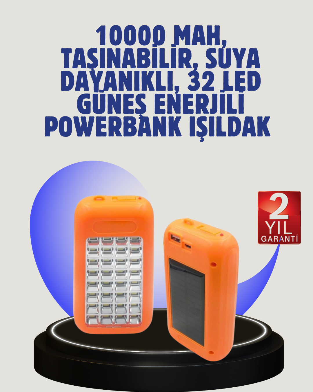 Gold Silver GS-875 Kamp ve Acil Durum Işıldaklı Powerbank - Lisinya
