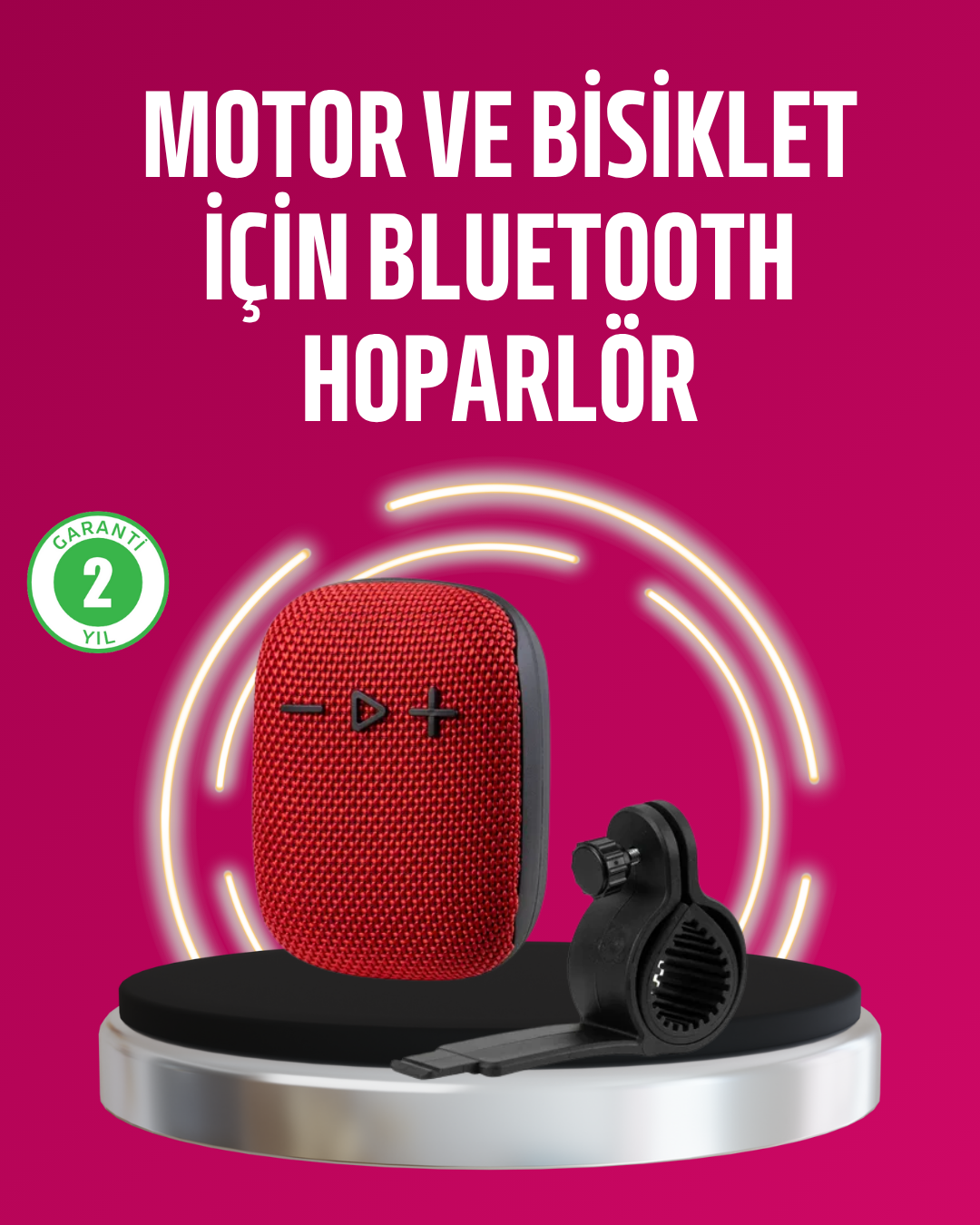 Taşınabilir Bluetooth Hoparlör Suya Dayanıklı Kumaş Kaplama - Lisinya
