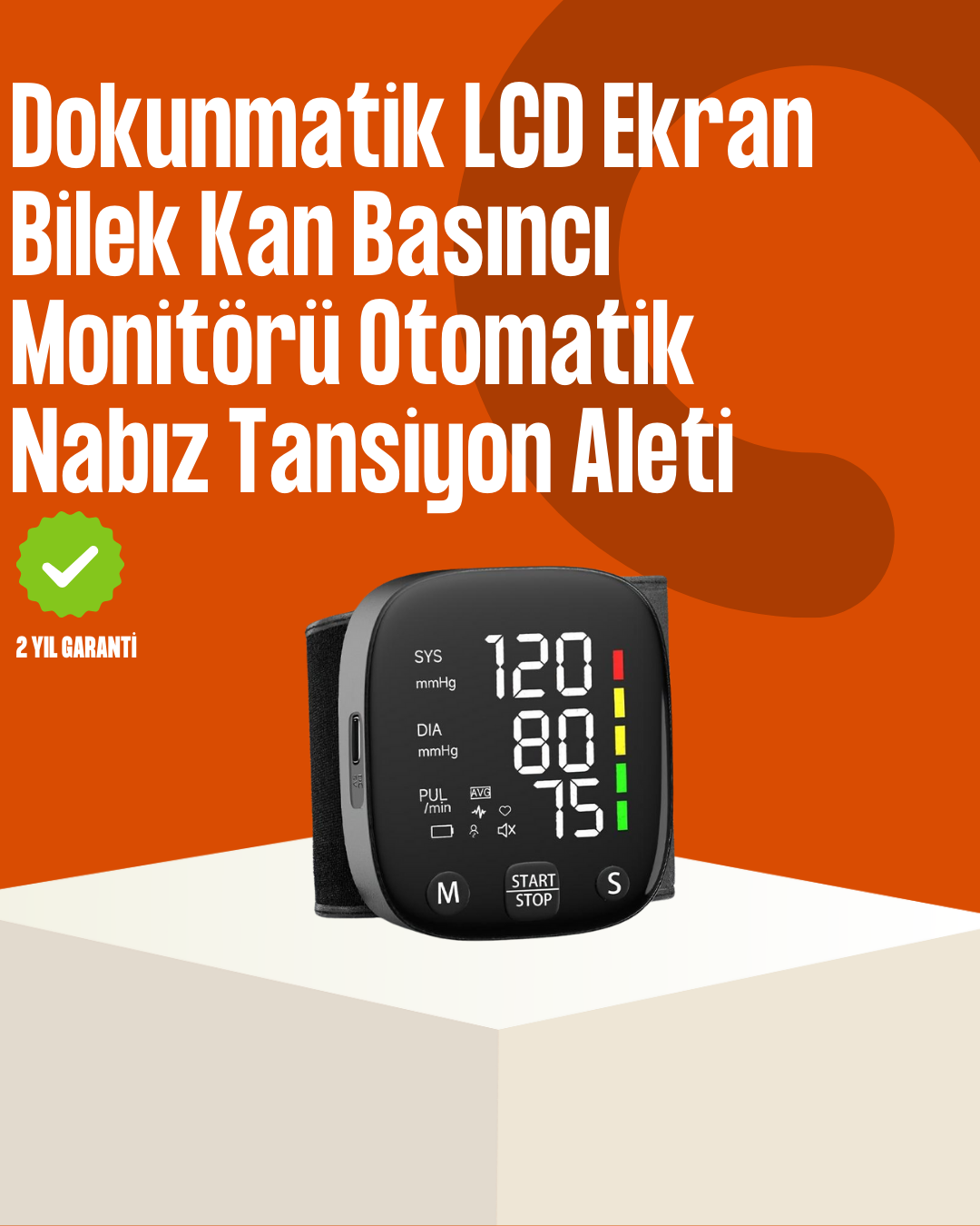 Renkli Risk Göstergeli Tansiyon Aleti - Lisinya