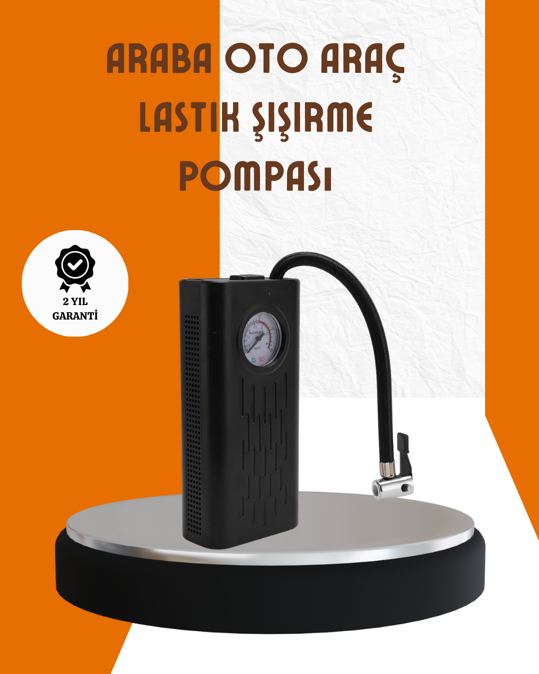 Type-C Şarjlı Güçlü Elektrikli Kompresör Motosiklet Oto Bisiklet İçin - Lisinya