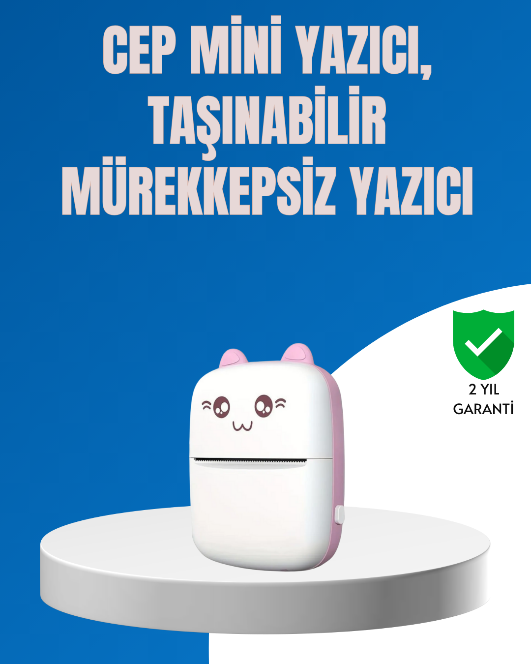 Mini Bluetooth Termal Yazıcı 1200mAh Şarjlı Taşınabilir - Lisinya