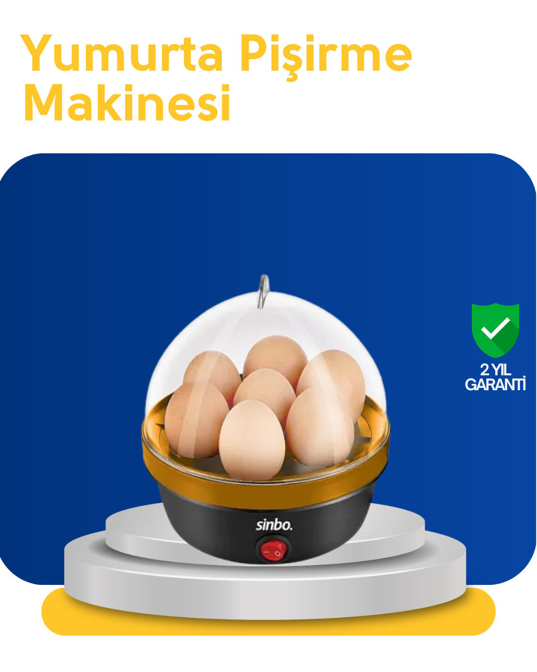 Otomatik Kapanma Özellikli Yumurta Pişirme Makinesi 7 Kapasiteli - Lisinya