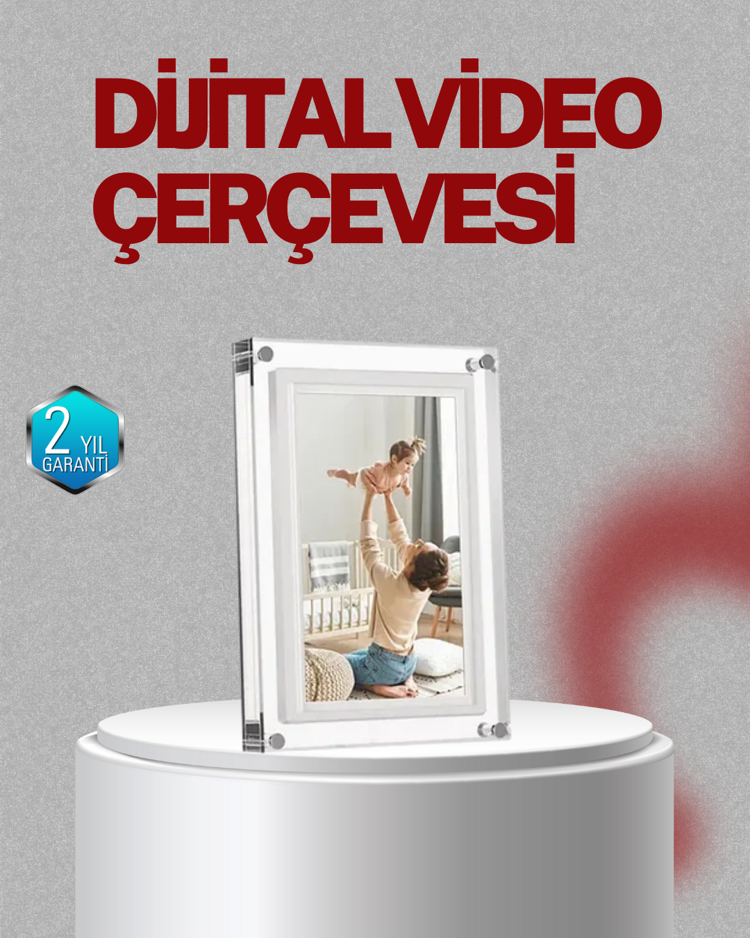 Slayt Gösterisi Özellikli 7 İnç IPS Dijital Çerçeve – Anılarınızı Hareketlendirin - Lisinya