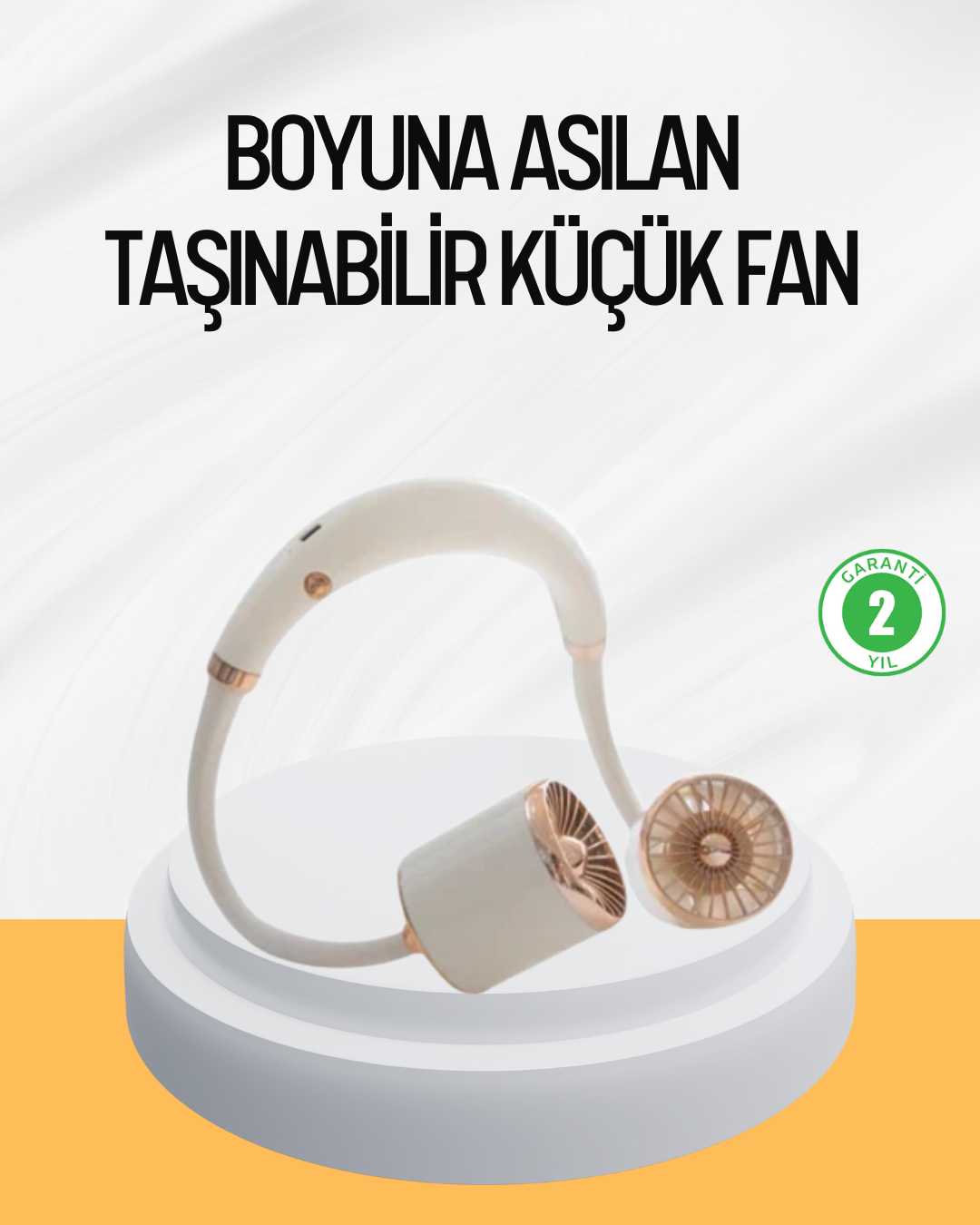 Katlanabilir Asılabilir Fan USB Şarjlı Hafif ve Sessiz Tasarım - Lisinya