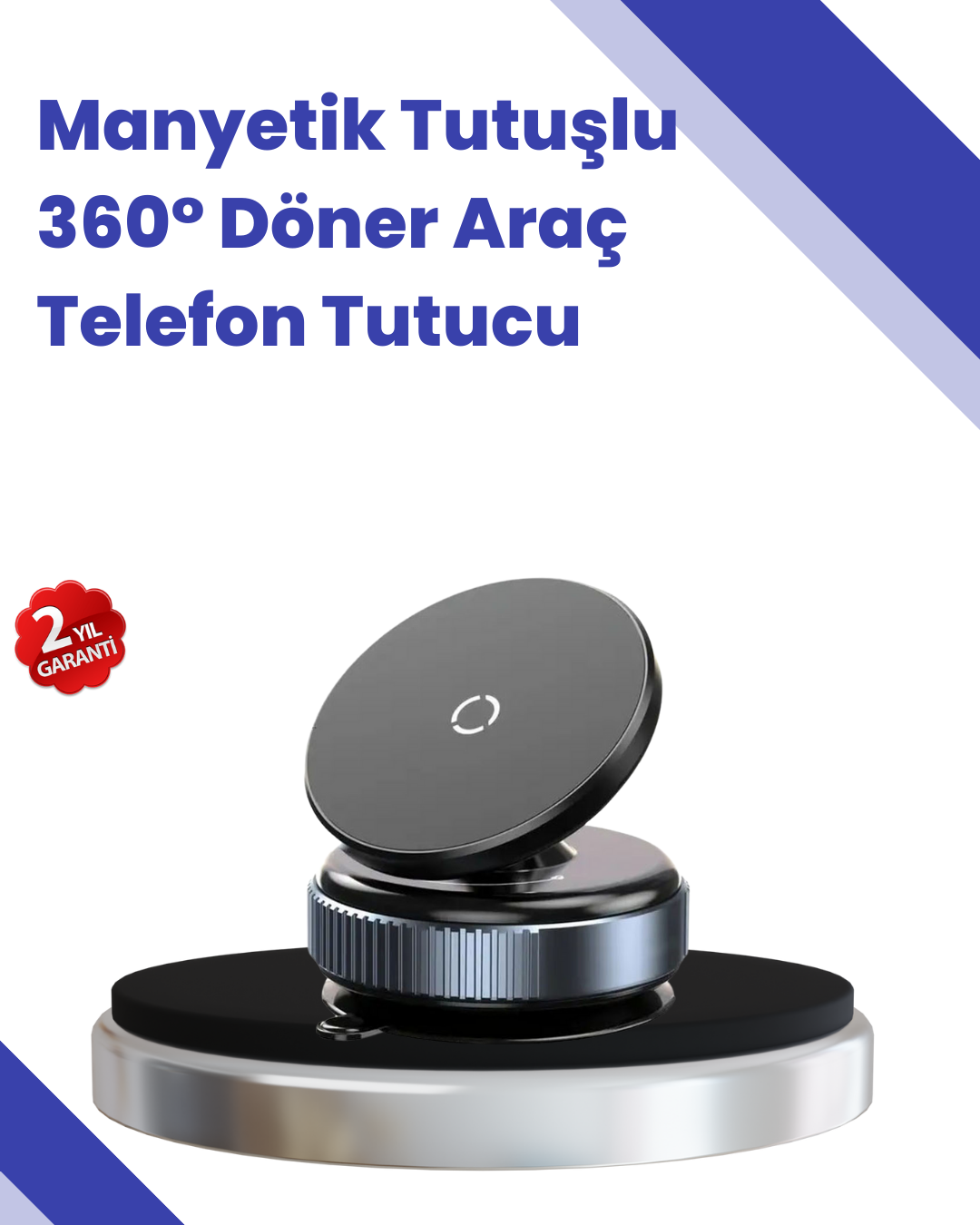 Araç İçi Telefon Tutucu Güçlü Manyetik Vakumlu Model - Lisinya