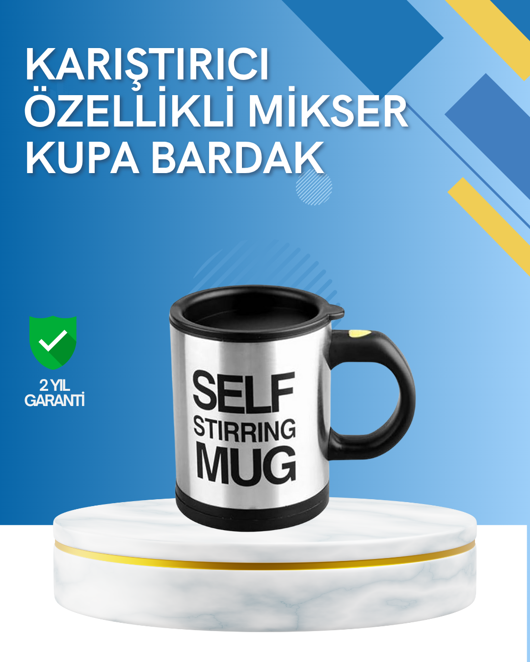 Çift Katmanlı Termos Özellikli Karıştırma Motorlu Kupa - Lisinya Çift Katmanlı Termos Özellikli Karıştırma Motorlu Kupa - Lisinya