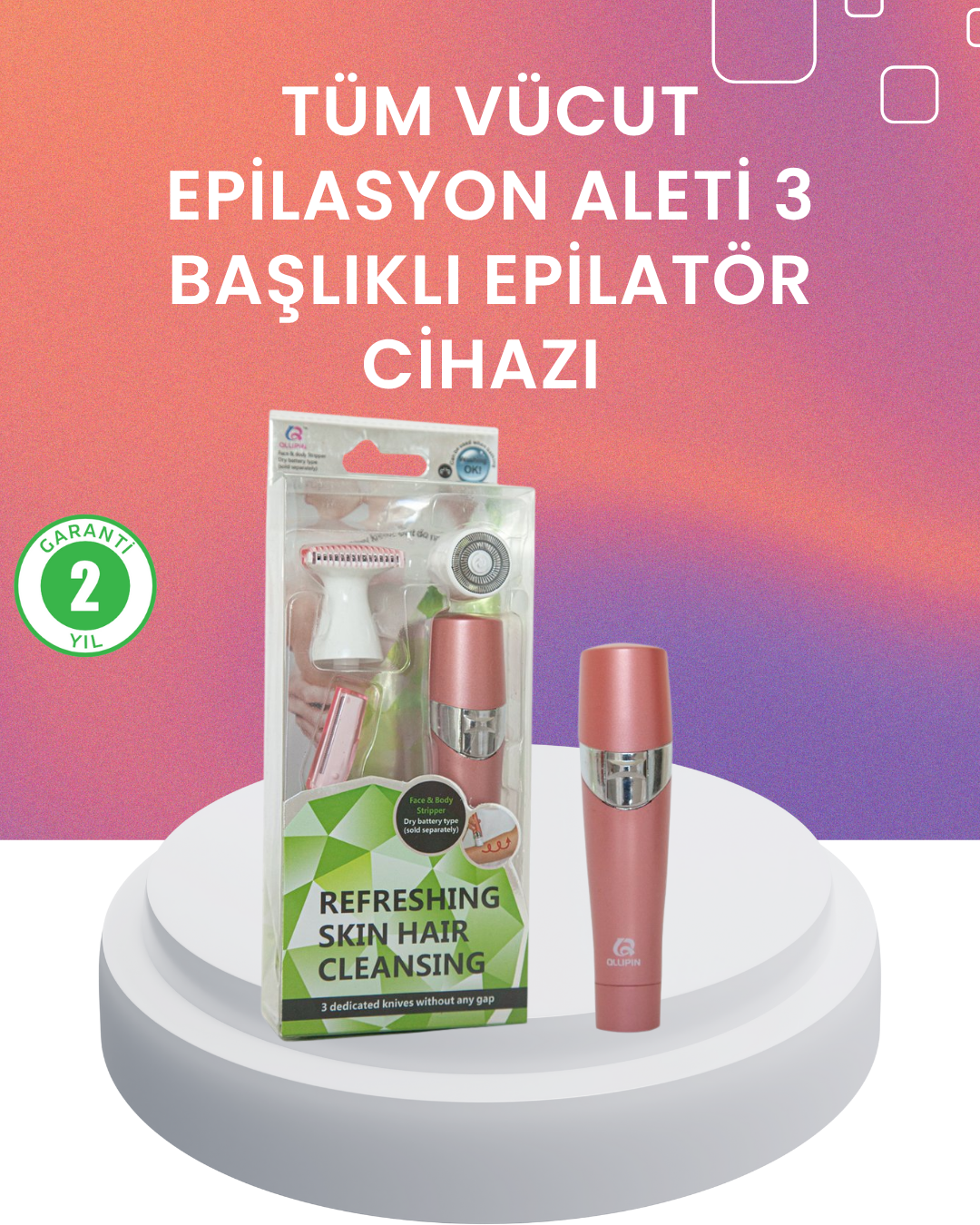 Yumuşak ve Pürüzsüz Cilt İçin Epilasyon Seti - Lisinya
