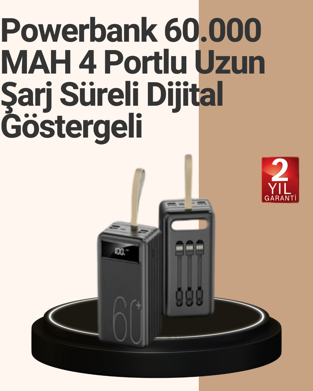 Güvenlik Korumalı Hızlı Şarj Özellikli Powerbank - Lisinya
