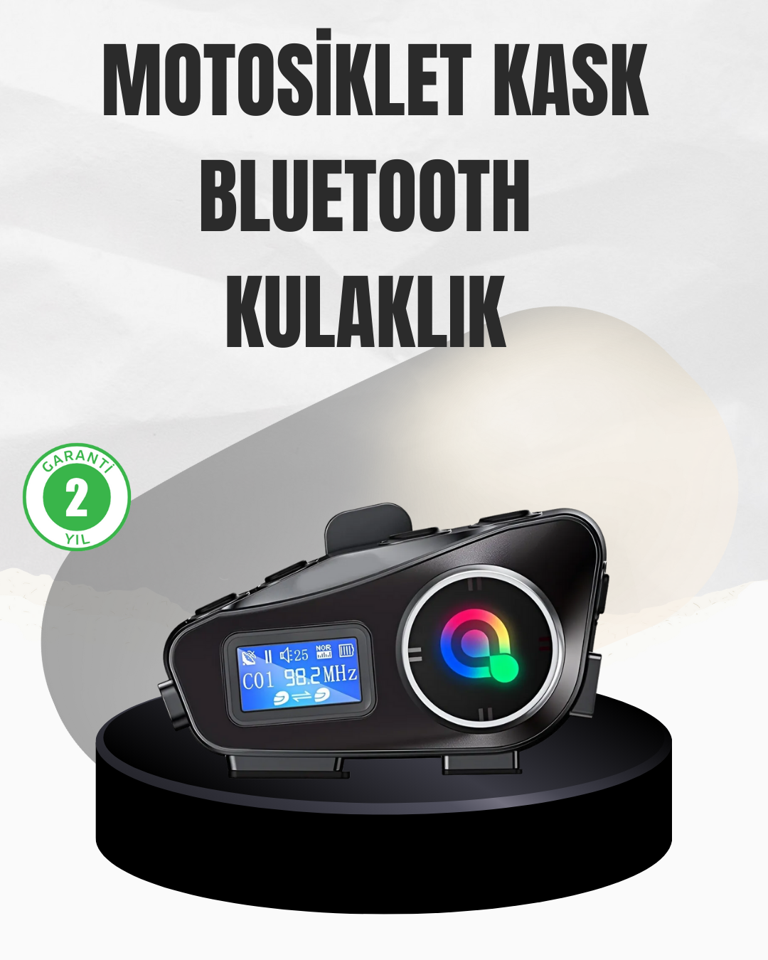 Su Geçirmez Bluetooth 5.3 Kask Kulaklığı 1000mAh Bataryalı - Lisinya