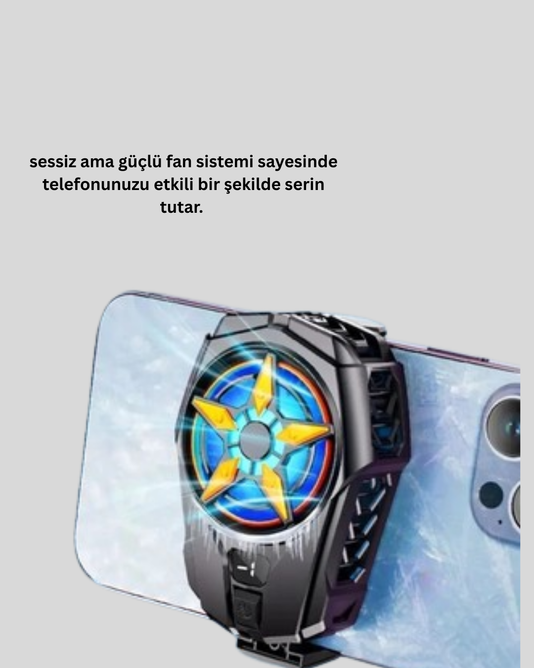 Evrensel Uyumlu Type-C Şarjlı Cep Telefonu Radyatörü - Lisinya