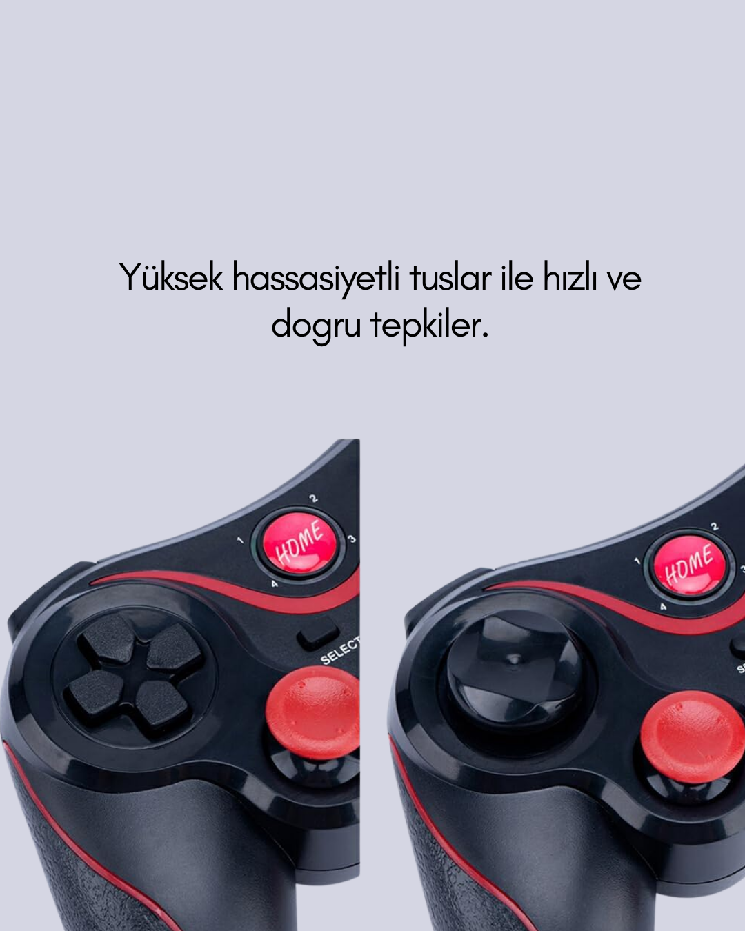 Rahat Kavrama ve Düşük Gecikme Teknolojili Gamepad - Lisinya