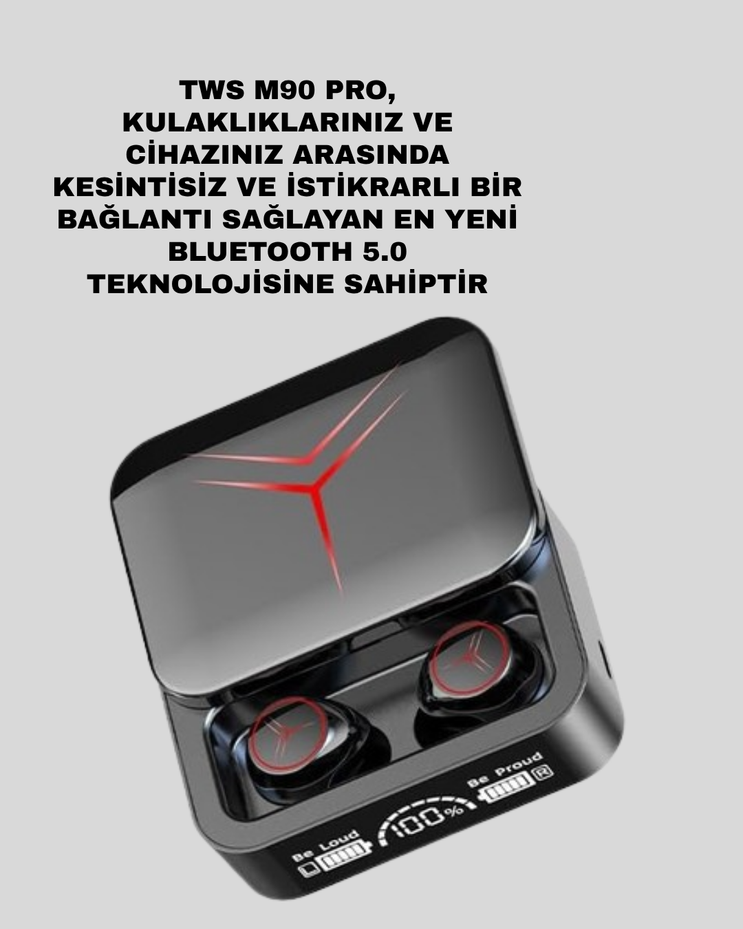 Şarj Kutulu Bluetooth 5.3 Kulaklık – Hızlı Eşleşme ve Net Görüşme Kalitesi - Lisinya