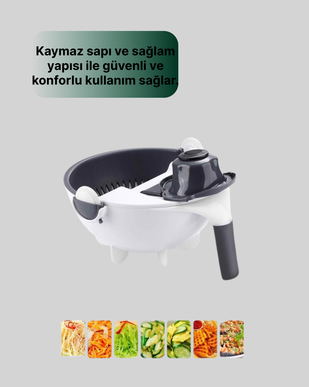 Mutfak İçin Pratik 5 Bıçaklı Rende ve Süzgeç Seti - Lisinya