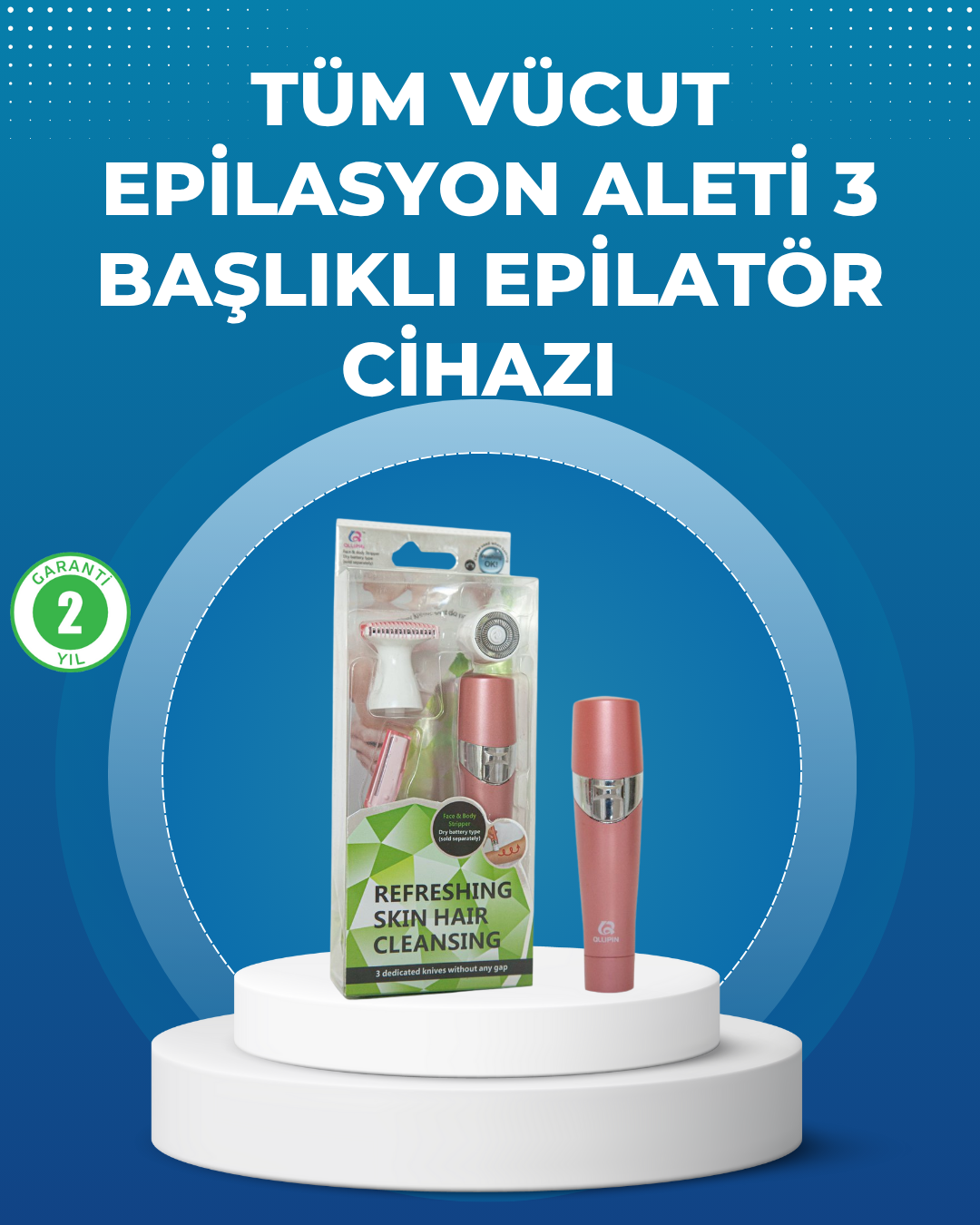 Pembe Epilasyon Cihazı – Acısız Tüy Temizliği - Lisinya