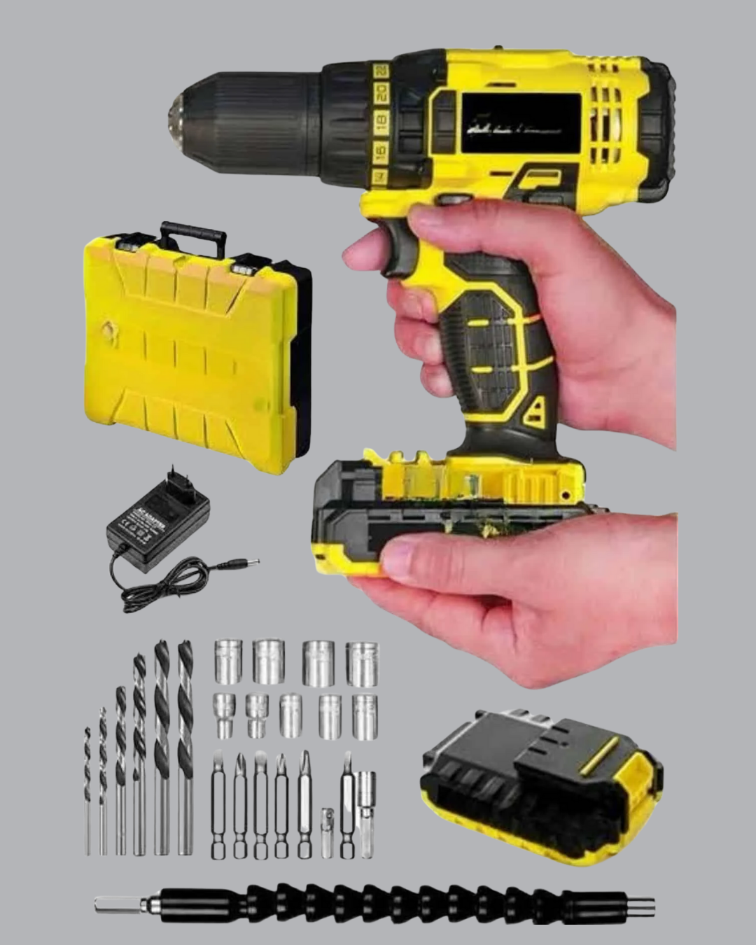 Hafif ve Ergonomik 12V Kablosuz Matkap | Hızlı Şarj ve Uzun Pil Ömrü - Lisinya
