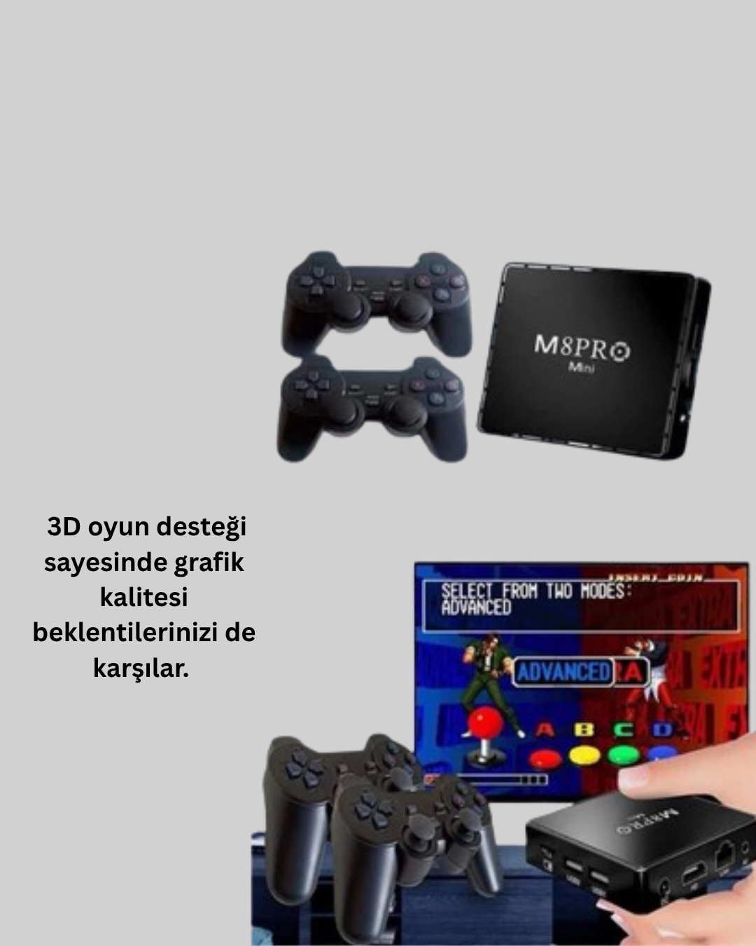 Retro Oyun Konsollu Akıllı Android TV Kutusu - Lisinya