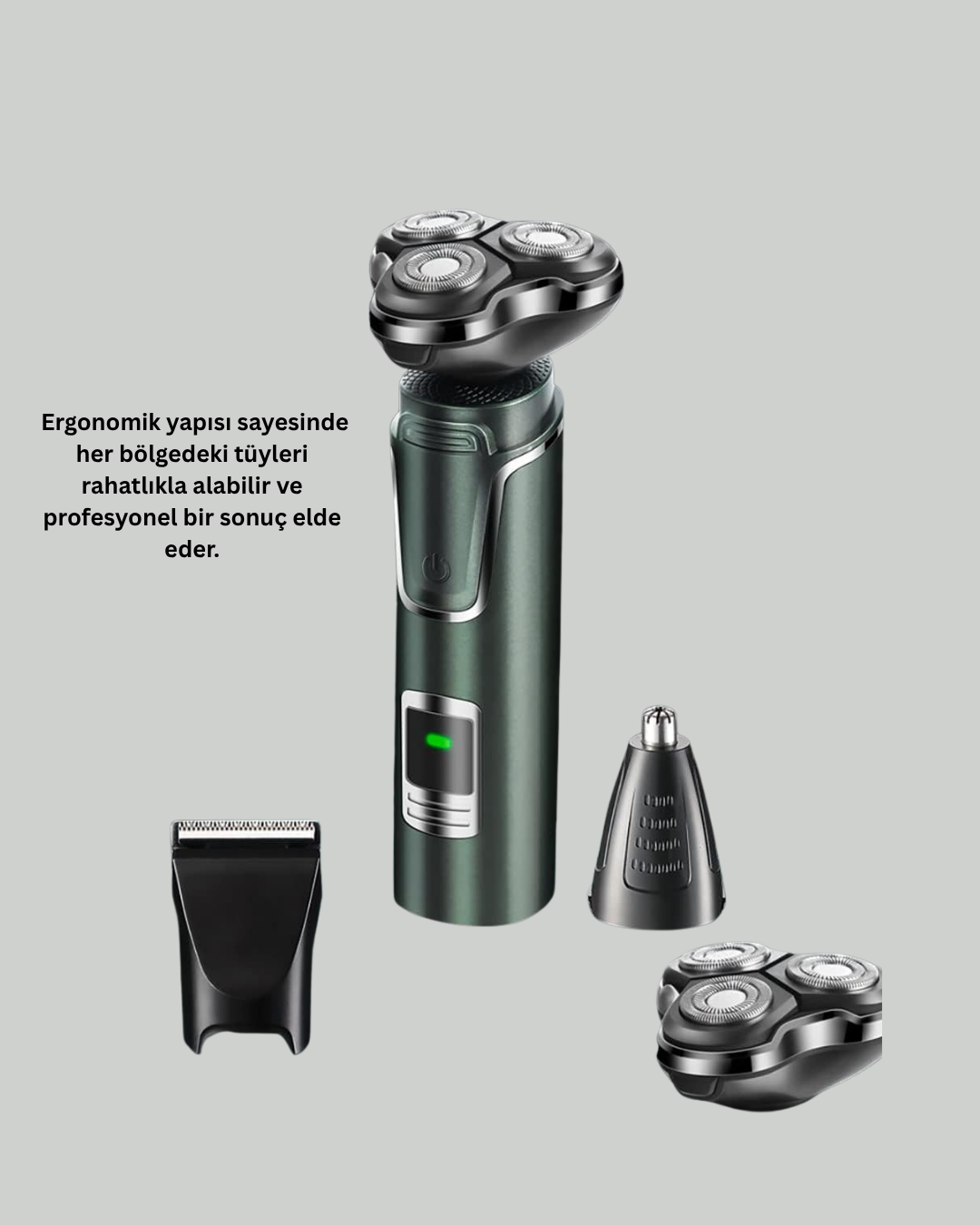 Burun, Sakal ve Saç İçin Erkek Tıraş Cihazı - Lisinya