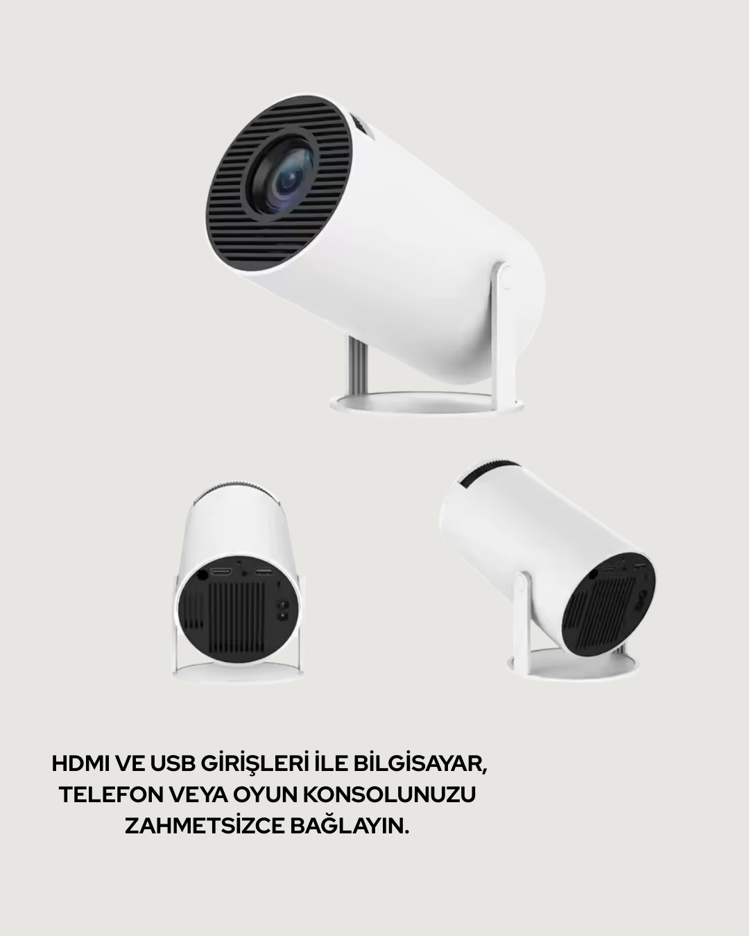 Ultra Pro Full HD ve 4K Destekli 130 İnç Projeksiyon Cihazı - Lisinya Ultra Pro Full HD ve 4K Destekli 130 İnç Projeksiyon Cihazı - Lisinya