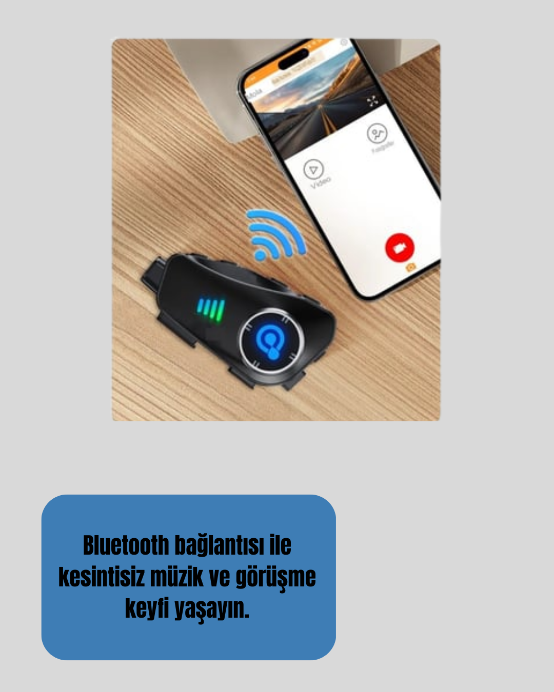 Q28 Motosiklet Kask Bluetooth Kulaklık  Full HD 1080P Kamera - Lisinya