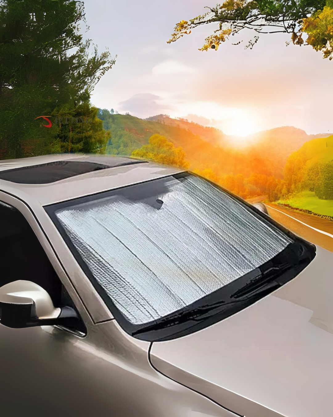 Araç Ön Cam Güneşlik Katlanabilir UV Koruma Ford Focus Renault Megane Skoda Superb Honda Civic - Lisinya