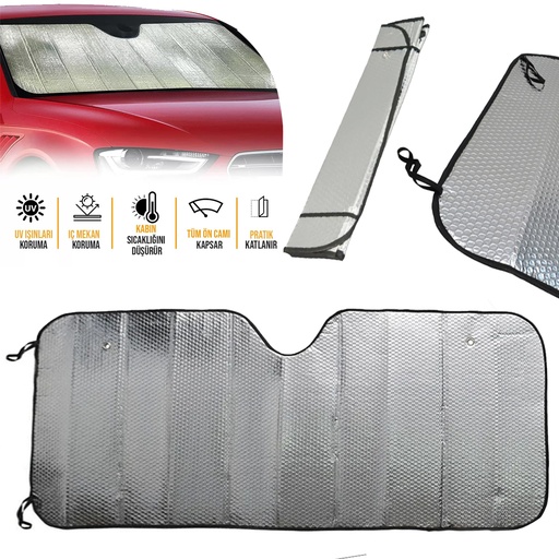 Araç Ön Cam Güneşlik UV ve Isı Koruma Katlanabilir Toyota Corolla Skoda Superb Dacia Duster Ford Focus - Lisinya Araç Ön Cam Güneşlik UV ve Isı Koruma Katlanabilir Toyota Corolla Skoda Superb Dacia Duster Ford Focus - Lisinya