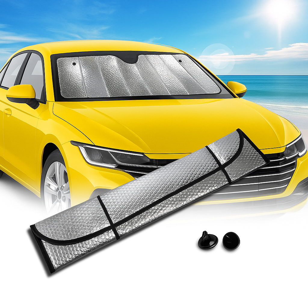 Araç Ön Cam Güneş Koruma Isı Önleyici Katlanabilir Model Fiat Egea Honda Civic Ford Focus Dacia Duster - Lisinya