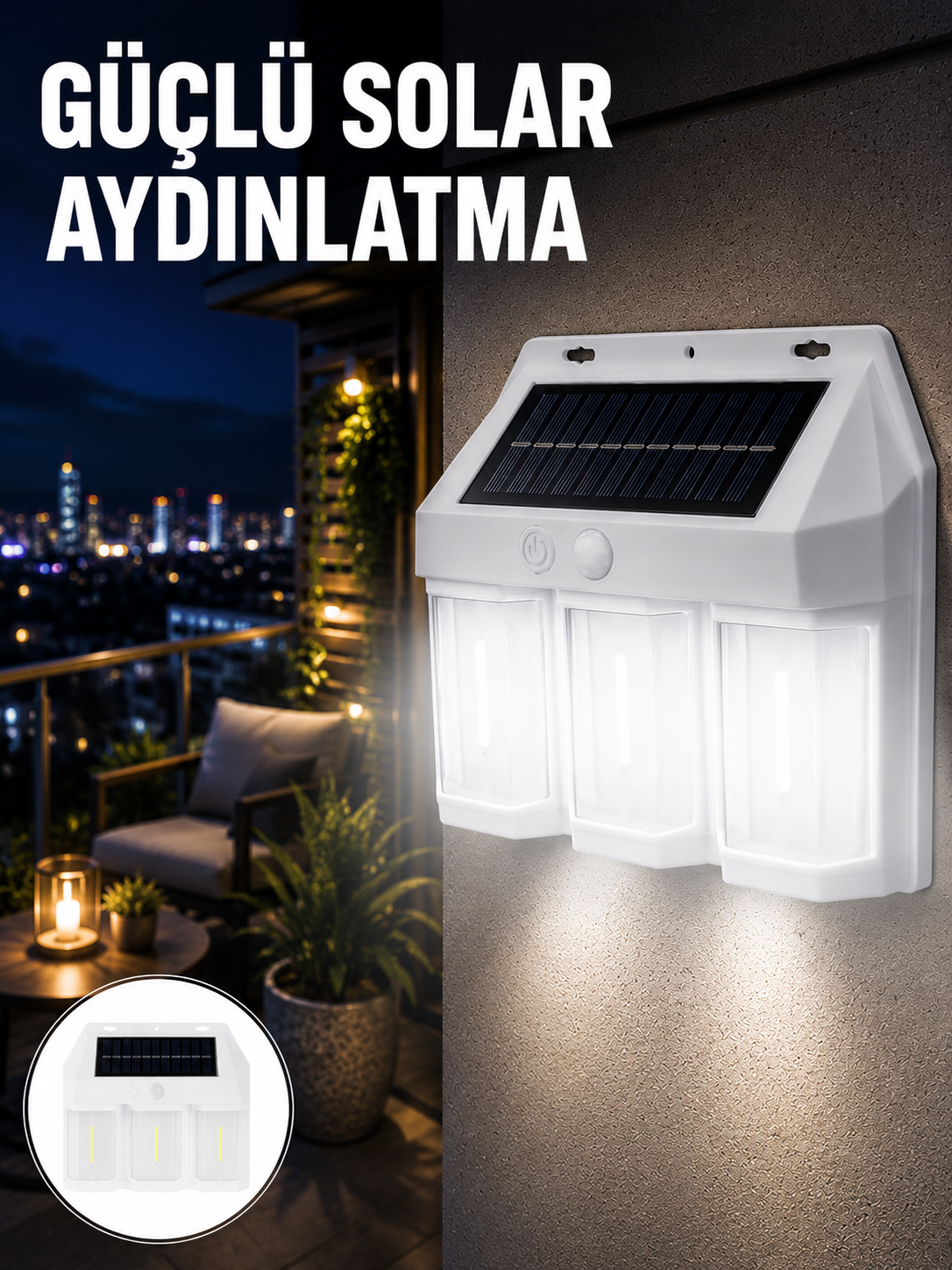 PIR Sensörlü Solar Lamba – Otomatik Şarj ve Gece Aydınlatma - Lisinya PIR Sensörlü Solar Lamba – Otomatik Şarj ve Gece Aydınlatma - Lisinya