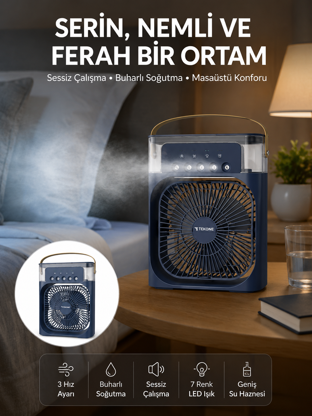 Tüm Gün Kullanıma Uygun Enerji Tasarruflu Fan - Lisinya Tüm Gün Kullanıma Uygun Enerji Tasarruflu Fan - Lisinya