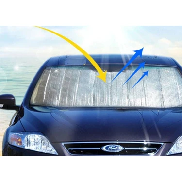 Araç Ön Cam Güneşlik Isı Yalıtımlı Katlanabilir Model Renault Megane Honda Civic Opel Astra Ford Focus - Lisinya