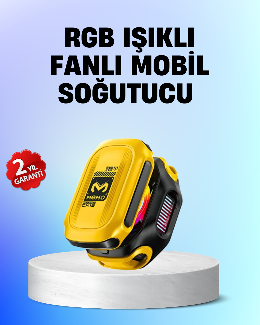 Yarı İletken Çipli RGB Işıklı Telefon Soğutucu - Lisinya Yarı İletken Çipli RGB Işıklı Telefon Soğutucu - Lisinya