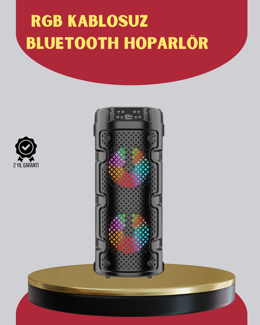 Çift Sürücülü Taşınabilir Kablosuz Hoparlör - Lisinya Çift Sürücülü Taşınabilir Kablosuz Hoparlör - Lisinya