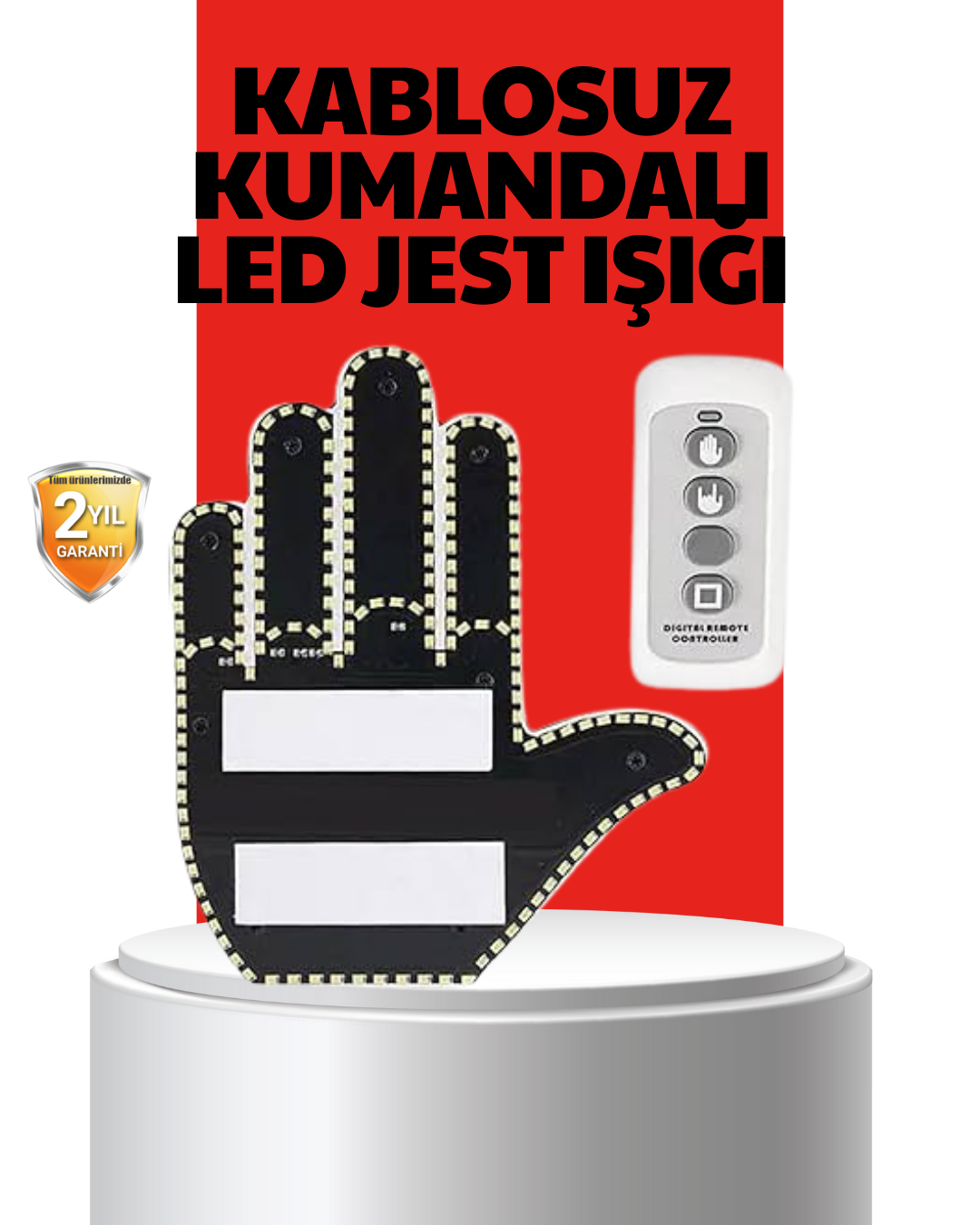 Uzaktan Kumandalı LED Jest Işığı – 3 Farklı Hareket Modu - Lisinya Uzaktan Kumandalı LED Jest Işığı – 3 Farklı Hareket Modu - Lisinya
