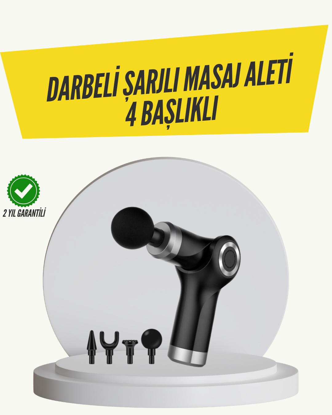 Mini Masaj Tabancası 4 Başlık 6 Hız Ayarlı - Lisinya Mini Masaj Tabancası 4 Başlık 6 Hız Ayarlı - Lisinya