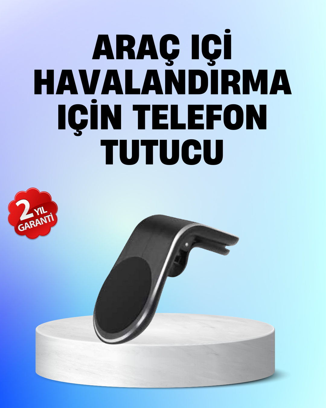 Manyetik Araç Telefon Tutucu – 360° Döner Kalorifer Petekli - Lisinya