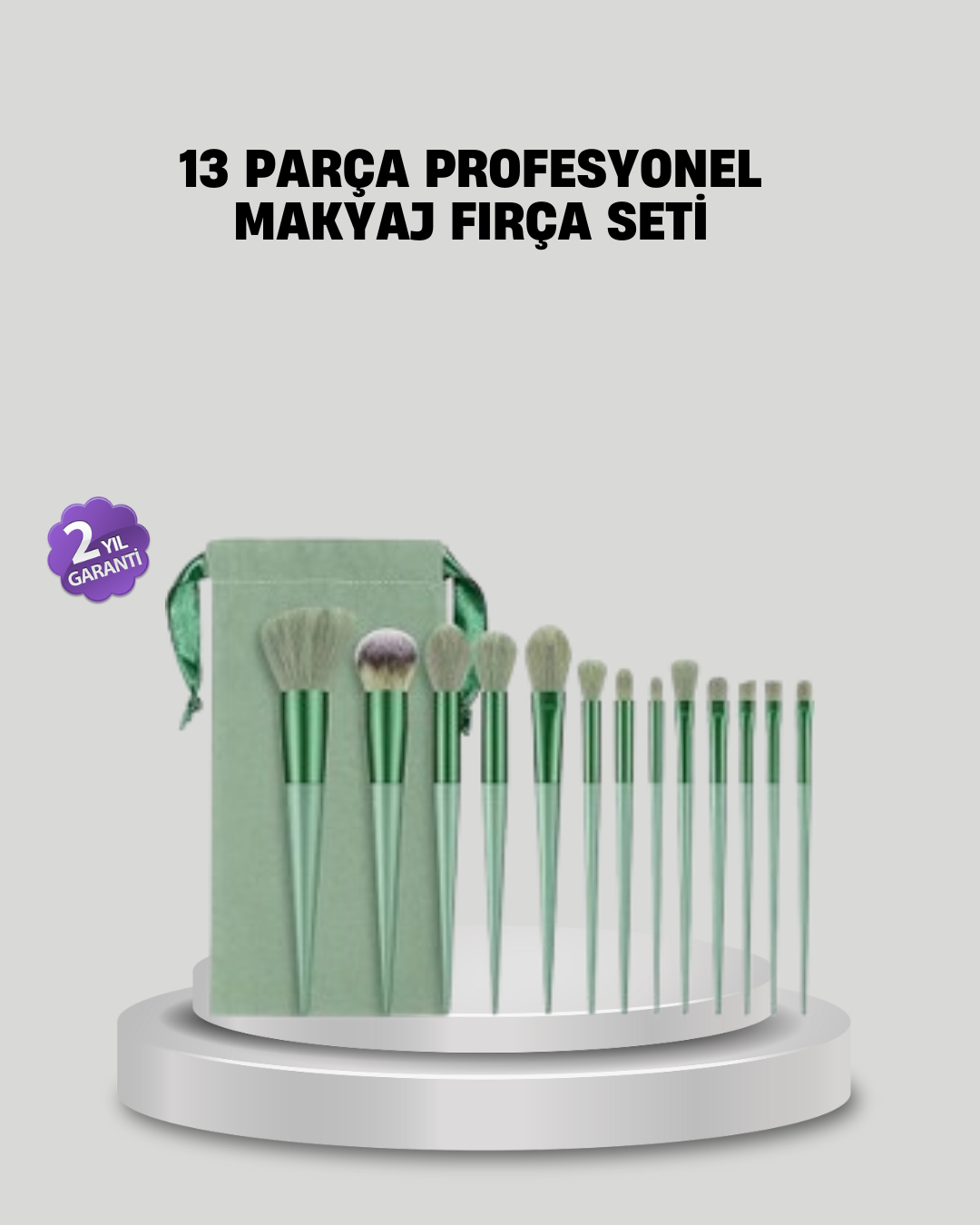 Profesyonel Makyaj Fırça Seti Yumuşak Kıllı Taşınabilir Çantalı - Lisinya