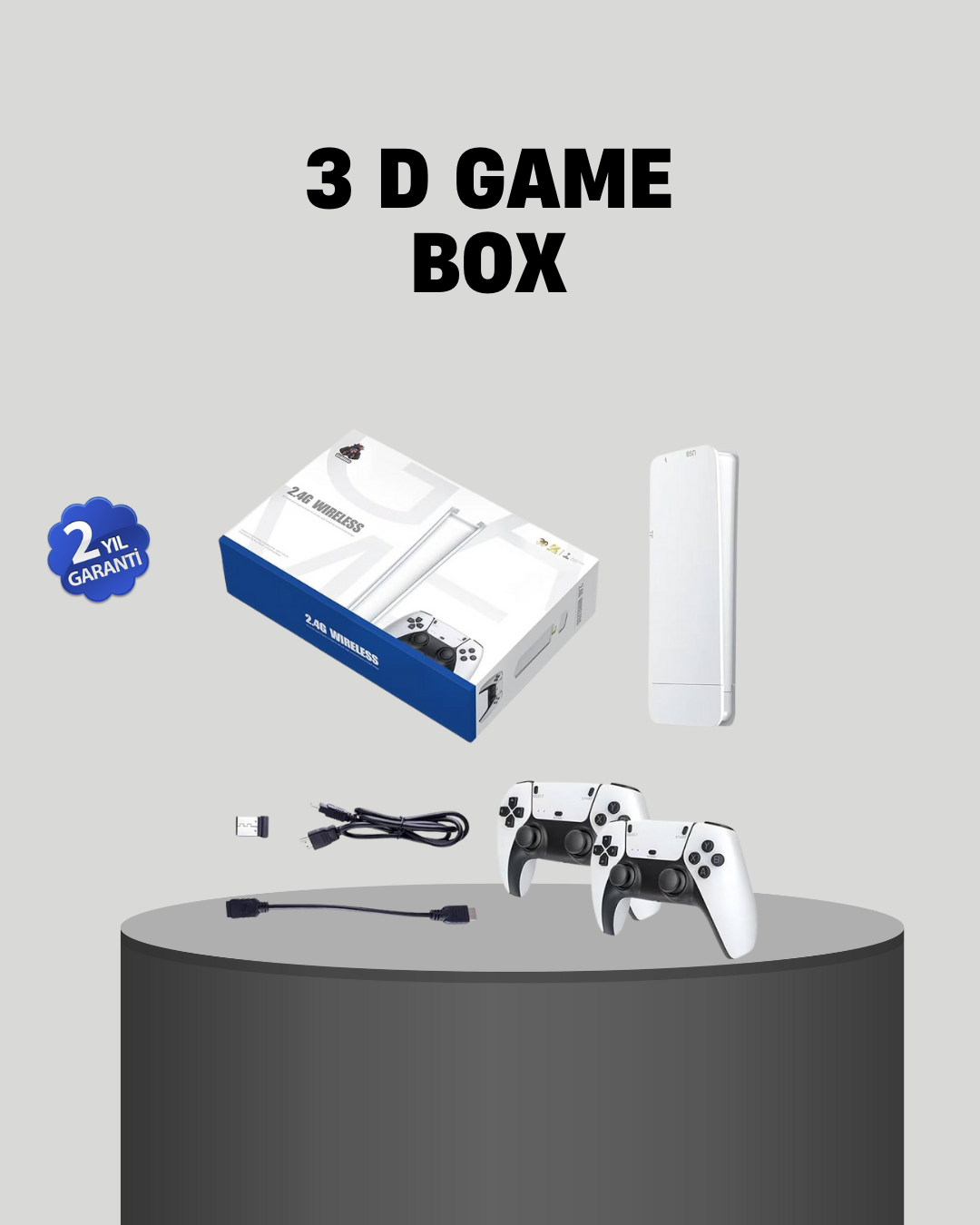 20.000 Yüklü Oyunlu Kablosuz Retro Oyun Konsolu 4K Destekli - Lisinya