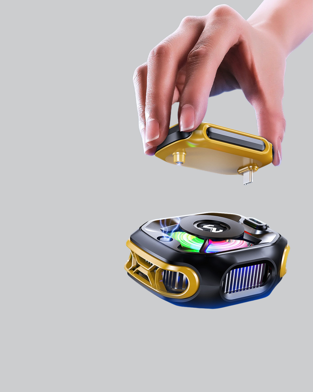 7 Kanatlı Vortex Fanlı Akıllı Telefon Soğutma Aparatı - Lisinya