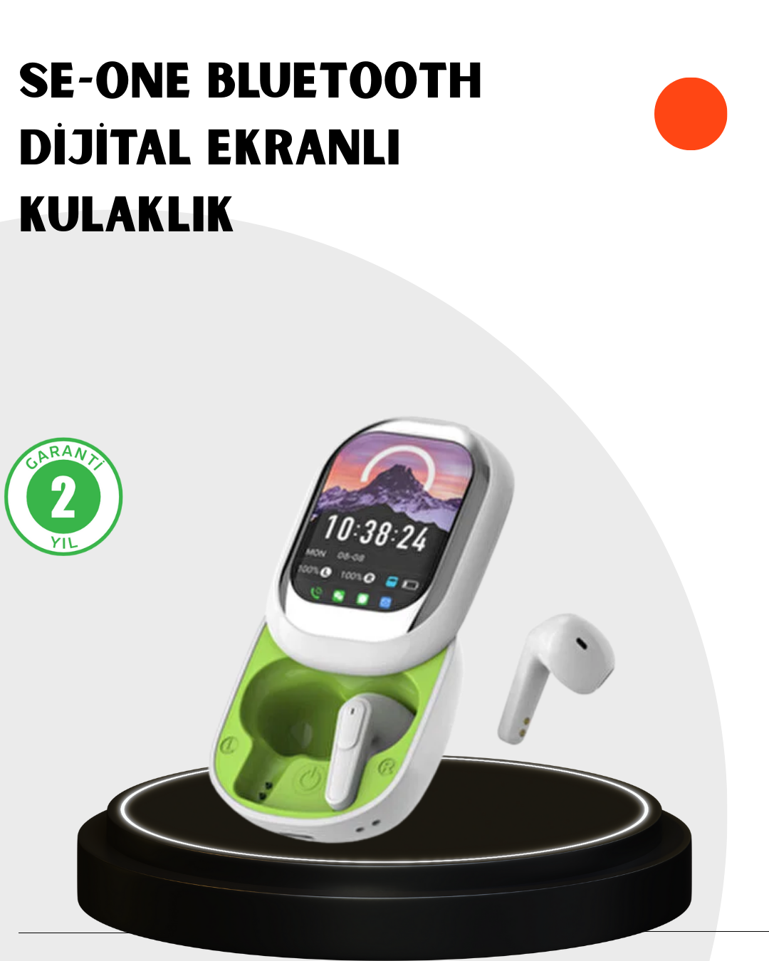 Kayar Kapaklı Şarj Kutusu Ve Dokunmatik Ekranlı Bluetooth Stereo Kulaklık - Lisinya