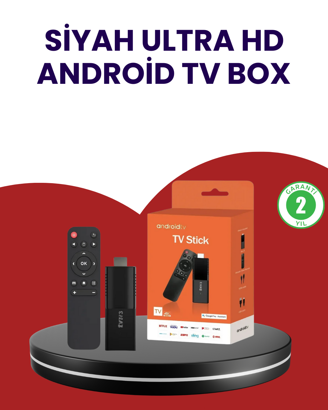 WiFi ve Bluetooth Destekli Android TV Dönüştürücü Stick - Lisinya WiFi ve Bluetooth Destekli Android TV Dönüştürücü Stick - Lisinya