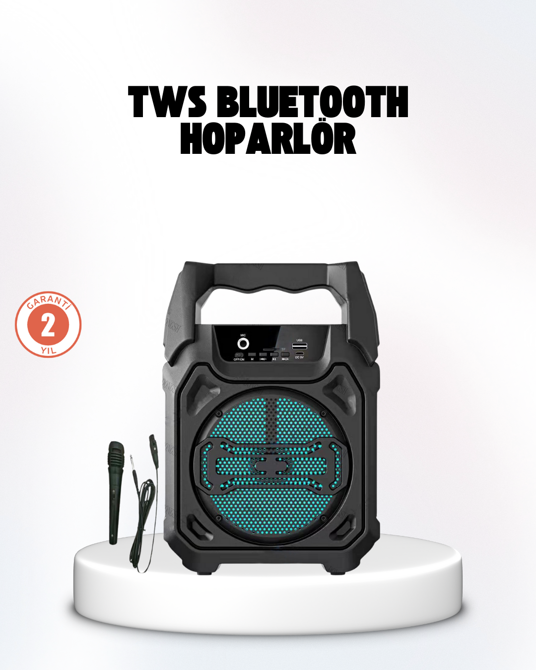Taşınabilir 6.5” Bluetooth Hoparlör USB TF Kart Mikrofonlu Şarjlı Sistem - Lisinya Taşınabilir 6.5” Bluetooth Hoparlör USB TF Kart Mikrofonlu Şarjlı Sistem - Lisinya