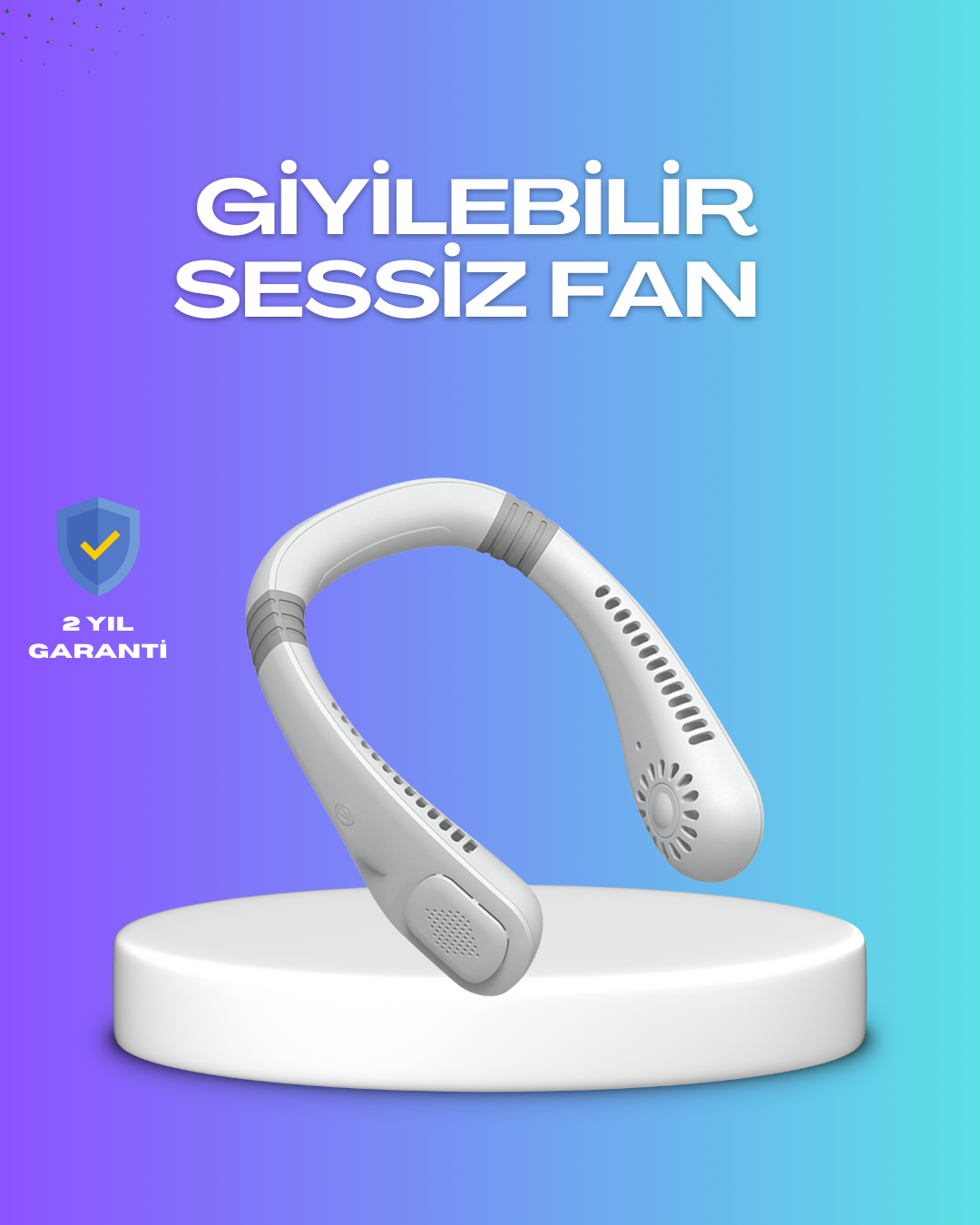Eller Serbest Şarjlı Taşınabilir Soğutucu Fan - Lisinya