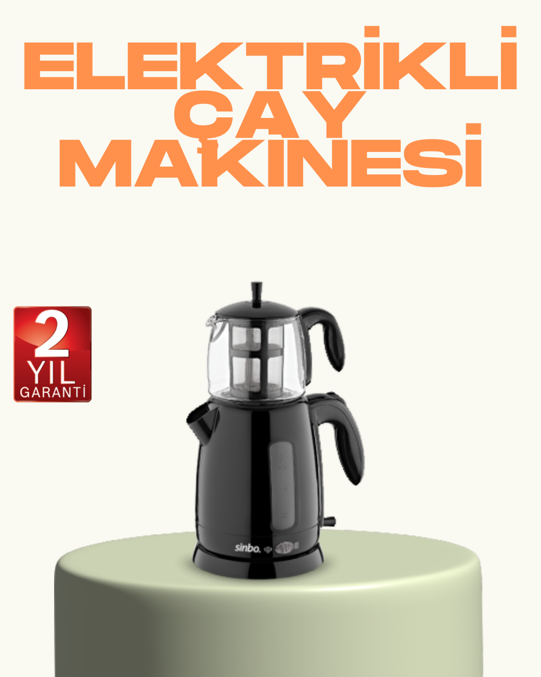 Susuz Çalışma Emniyetli Sinbo Elektrikli Çay Makinesi - Lisinya