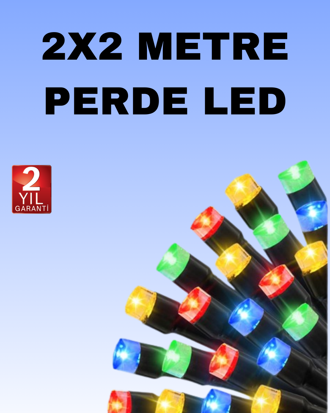Noel ve Parti Dekorasyonu İçin 2x2 LED Perde Işık – 8 Fonksiyonlu - Lisinya Noel ve Parti Dekorasyonu İçin 2x2 LED Perde Işık – 8 Fonksiyonlu - Lisinya