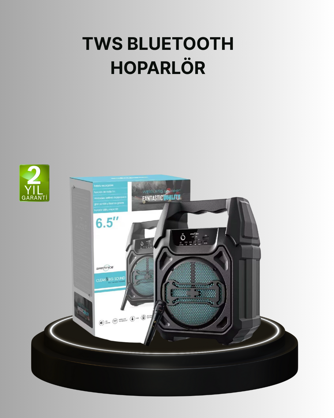 15W Güçlü Ses Çıkışlı Bluetooth Hoparlör FM Radyo ve Mikrofon Destekli - Lisinya 15W Güçlü Ses Çıkışlı Bluetooth Hoparlör FM Radyo ve Mikrofon Destekli - Lisinya