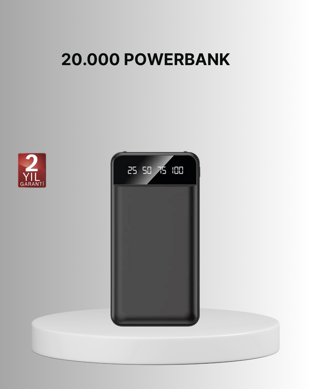 Taşınabilir 20.000 mAh Hızlı Şarj Powerbank 4 Çıkışlı - Lisinya