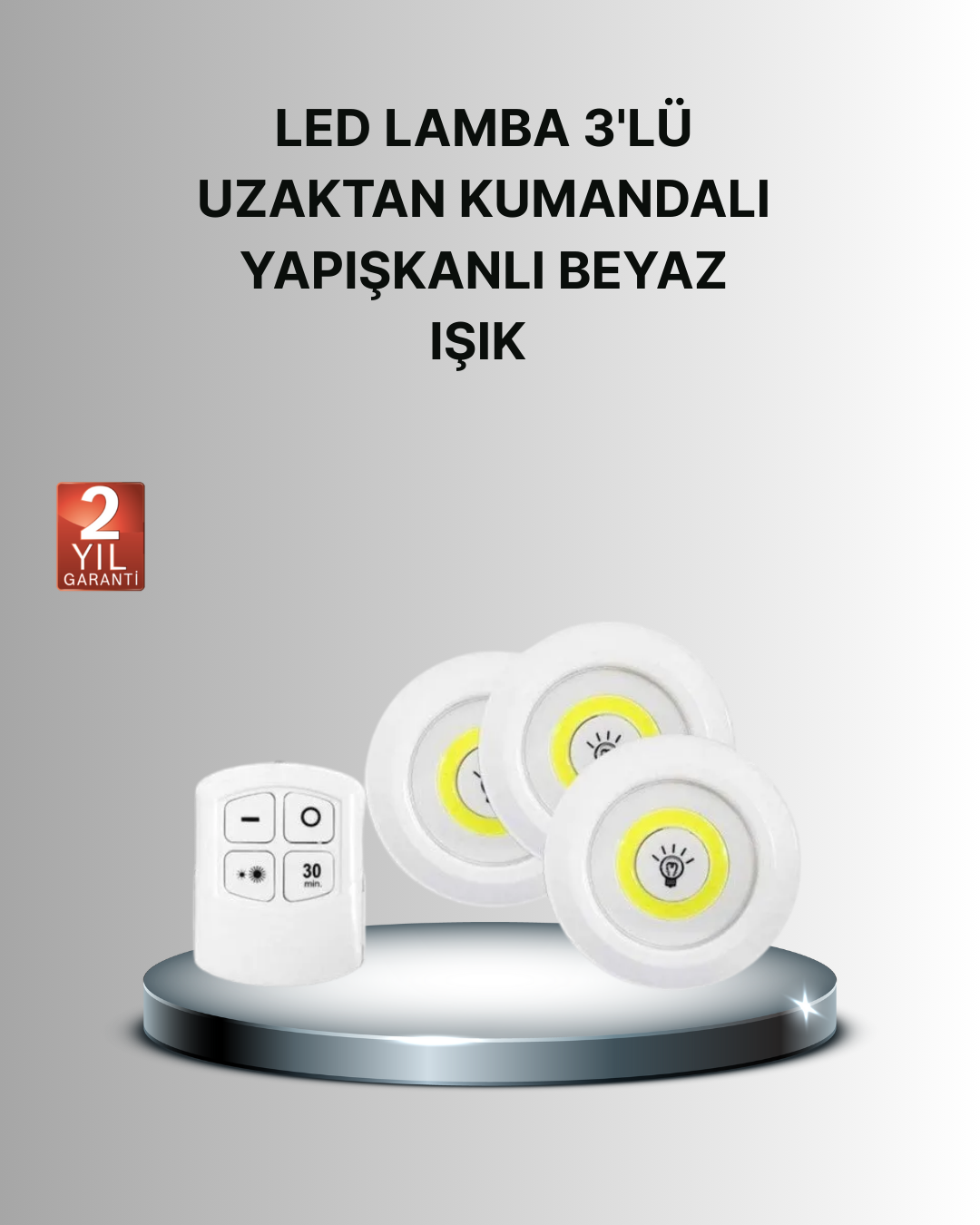 Dekoratif ve Pratik 3’lü Kumandalı Spot LED Aydınlatma - Lisinya Dekoratif ve Pratik 3’lü Kumandalı Spot LED Aydınlatma - Lisinya