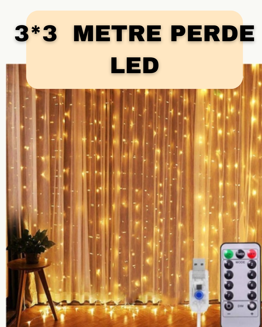 İç ve Dış Mekan Perde LED – Bahçe, Balkon ve Veranda İçin - Lisinya İç ve Dış Mekan Perde LED – Bahçe, Balkon ve Veranda İçin - Lisinya
