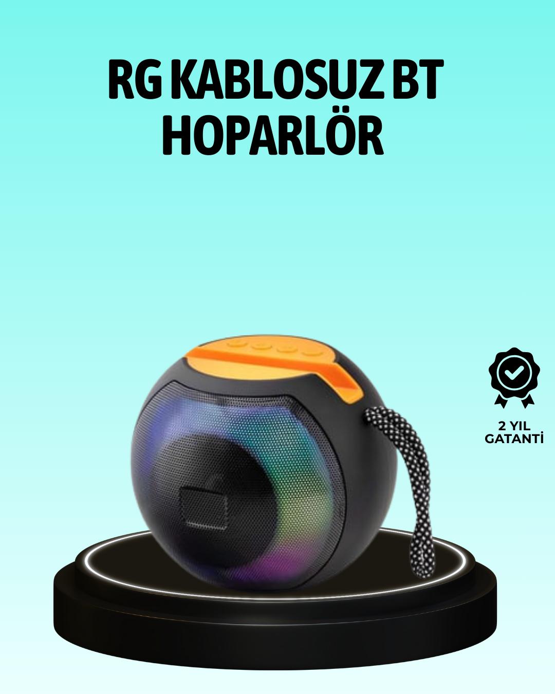 8 Saat Çalma Süreli Taşınabilir Bluetooth Hoparlör - Lisinya